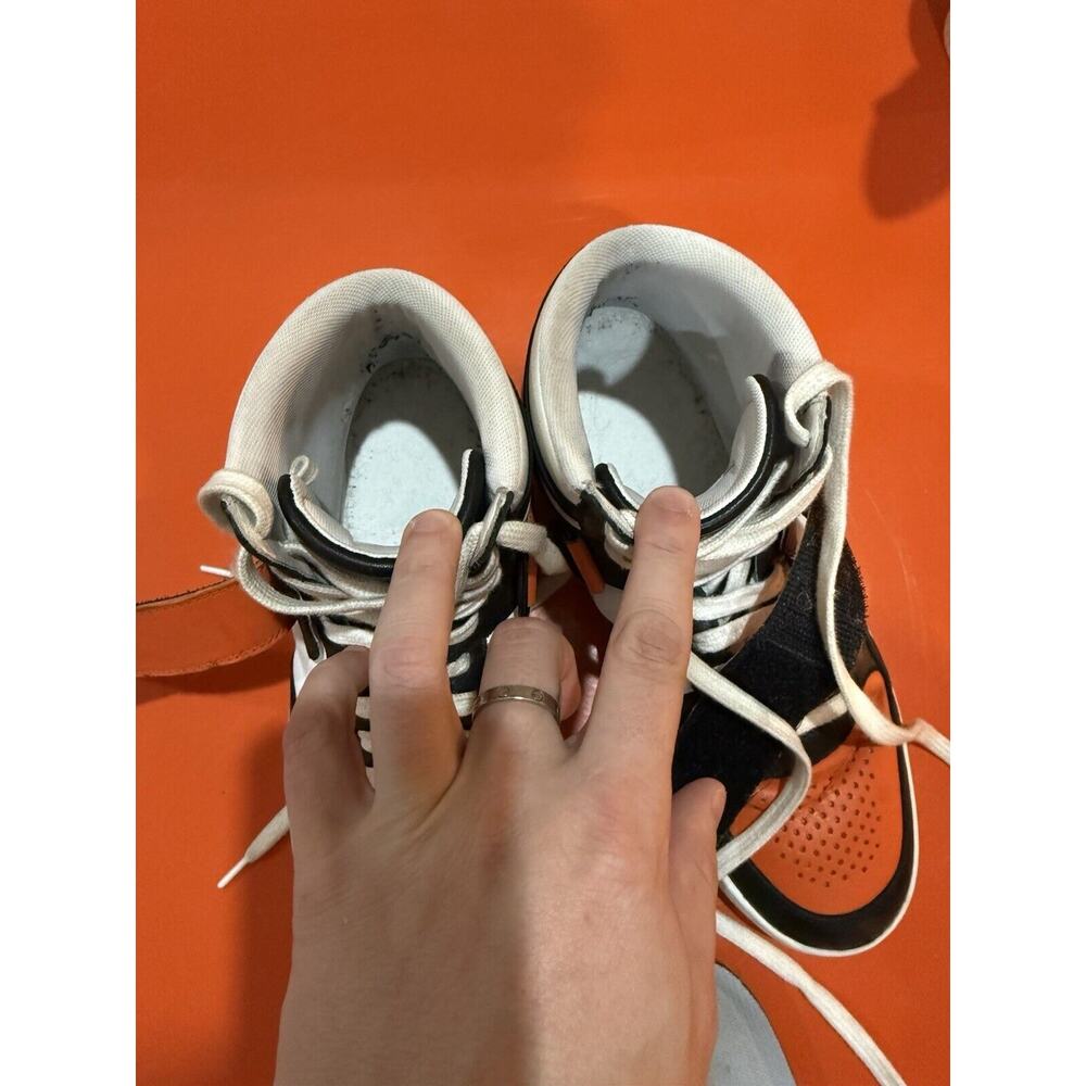 CELINE ORANGE BLACK CT-03 HIGH TOP SNEAKERS, Size EU41 US8.5 - Picture 8 of 8